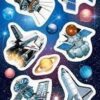 Наклейка Мир открыток 0-11 А6 Космос 3 Наклейка Мир открыток 0-11 А6 Космос