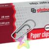 Скрепки 28мм 100шт металлические овальные Globus С28-100 картонная коробка 2 Скрепки 28мм 100шт металлические овальные Globus С28-100 картонная коробка