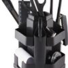 Канцелярский набор 14пр Attomex 4102313 вращающийся черный 2 Канцелярский набор 14пр Attomex 4102313 вращающийся черный