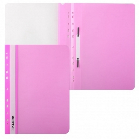 Папка-скоросшиватель пласт перф А4 0,14/0,18мм KLERK NEON 211945/KL-PS-Pneo/pink роз 1 Папка-скоросшиватель пласт перф А4 0,14/0,18мм KLERK NEON 211945/KL-PS-Pneo/pink роз