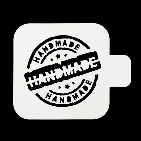Трафарет квадратный Hand Made 9х9 см 3685786 1 Трафарет квадратный Hand Made 9х9 см 3685786