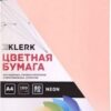 Бумага цветная А4 80г/м 100л неон 183703/FP-14 KLERK св розов 3 Бумага цветная А4 80г/м 100л неон 183703/FP-14 KLERK св розов