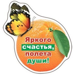 Магнит виниловый Хорошо 612 Яркого счастья, 87*92мм