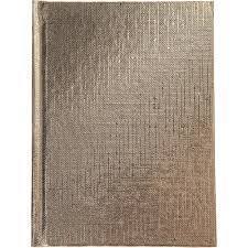 Записная книжка ХАТБЕР A6 64л. клет/лин METALLIC ЗОЛОТО тв.пер, тис. обл.бум. офс.60г/м.(067471)