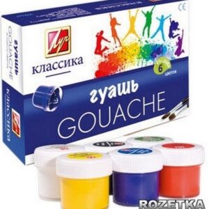 Гуашь 06 цветов 20мл Луч Классика картонная коробка 19С 1275-08