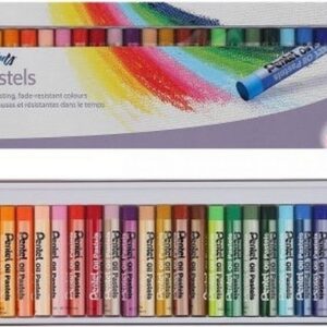 Пастель масляная художественная PENTEL Oil Pastels , 25 цветов, круглое сечение, картонная упаковка, PHN4-25