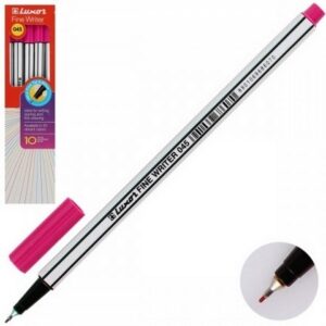 Ручка капиллярная 0,8 Luxor Fine Writer 045 7130 розовый картонная коробка