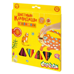 Карандаши цветные 24цв Каляка Маляка трехгранные Супермягкие КМКМ24 европодвес картонная коробка