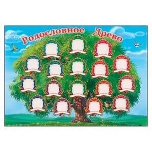 Плакат Праздник 409 А4 Родословное дерево