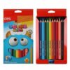Карандаши цветные 12цв Deli Color Kids Jumbo+точилка трехгранные толстые EC00600 европодвес картонна 3 Карандаши цветные 12цв Deli Color Kids Jumbo+точилка трехгранные толстые EC00600 европодвес картонна