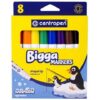 Фломастеры Centropen Bigga Markers , 08цв., утолщенные, смываемые, картон, европодвес 2 Фломастеры Centropen Bigga Markers , 08цв., утолщенные, смываемые, картон, европодвес