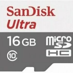 Карта памяти 16Gb microSDHC Class10 Sandisk Ultra 80 (SDSQUNS-016G-GN3MN)