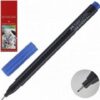 Ручка капиллярная 0,4 трехгранная Faber-Castell Grip 151651 синий картонная коробка 2 Ручка капиллярная 0,4 трехгранная Faber-Castell Grip 151651 синий картонная коробка