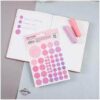 Наклейки бумажные MESHU Beauty planner pink , 12*18см, 47 наклеек, европодвес 3 Наклейки бумажные MESHU Beauty planner pink , 12*18см, 47 наклеек, европодвес