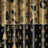 Бумага упаковочная новогодняя Black&Gold 70х100 см, 10 дизайновассорти, ЗОЛОТАЯ СКАЗКА, 591910 3 Бумага упаковочная новогодняя Black&Gold 70х100 см, 10 дизайновассорти, ЗОЛОТАЯ СКАЗКА, 591910