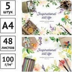 Альбом для рисования 48л А3 класс a перфорация на отрыв жесткая подложка на спирали выб лак Горны