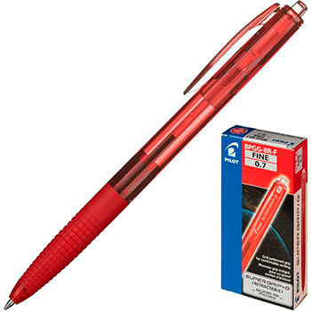 Ручка шар авт Pilot Super Grip G красная 0,7мм 1 Ручка шар авт Pilot Super Grip G красная 0,7мм