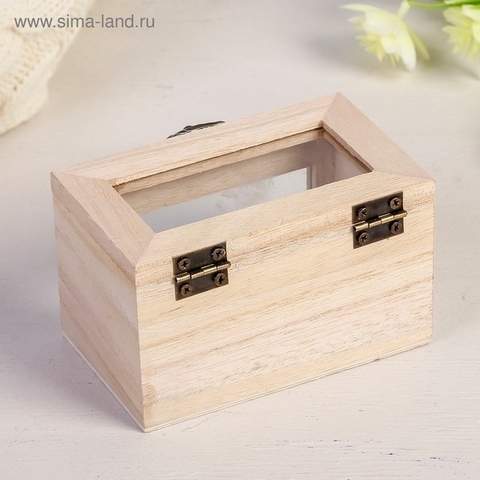 Шкатулка для росписи дерево За стеклом 6х11х6 см 3904556 1 Шкатулка для росписи дерево За стеклом 6х11х6 см 3904556
