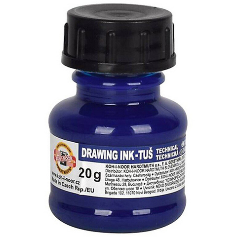 Тушь 20мл Koh-i-noor 141725/1417007 синяя 1 Тушь 20мл Koh-i-noor 141725/1417007 синяя