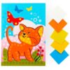 Мозаика мягкая Lori Котенок 16*27см, цветные наклейки 7*7мм, пакет, европодвес 3 Мозаика мягкая Lori Котенок 16*27см, цветные наклейки 7*7мм, пакет, европодвес