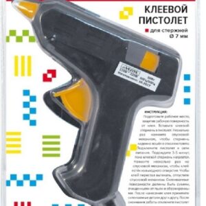 Клеевой пистолет d-7мм 20 Вт в комплекте 2 стержня deVENTE 4181500