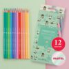 Карандаши цветные 12цв BrunoVisconti HappyColor трехгранные 30-0093 европодвес картонная коробка ассорти 3 Карандаши цветные 12цв BrunoVisconti HappyColor трехгранные 30-0093 европодвес картонная коробка ассорти