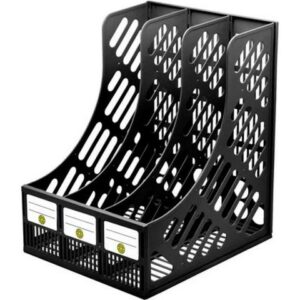Лоток вертикальный для бумаг DOLCE COSTO . 3 секция черный. (D00618-BK) (131/4510110)
