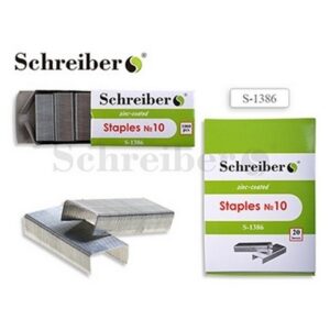 Скобы №10 Schreiber оцинкованные, до 20л, 1000шт