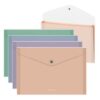 Папка на кнопке 4отд А4 (233*330мм) 0,60мм Erich Krause Matt Pastel Bloom 61161 прозрачная ассорти 4 вида 3 Папка на кнопке 4отд А4 (233*330мм) 0,60мм Erich Krause Matt Pastel Bloom 61161 прозрачная ассорти 4 вида