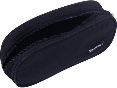 Пенал-косметичка Brauberg овальный, полиэстер, Black , 22х9х5 см, 229271 1 Пенал-косметичка Brauberg овальный, полиэстер, Black , 22х9х5 см, 229271