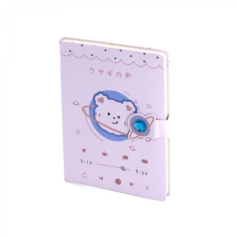 Подарочный блокнот 12,5 см * 17,5 см , 7БЦ, Alingar, ламинация (soft touch), клапан на магн со стразой, 95л, Мишка и планета, AL12068 1 Подарочный блокнот 12,5 см * 17,5 см , 7БЦ, Alingar, ламинация (soft touch), клапан на магн со стразой, 95л, Мишка и планета, AL12068