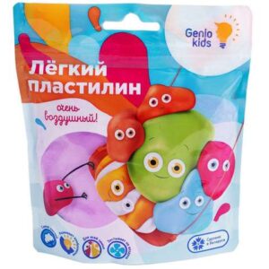 Легкий пластилин Зверюшки, цвета в ассортименте, один цвет в пакете 15х25 см SK-335