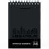 Блокнот А6 спираль сверху 80л Erich Krause Megapolis черный, клетка, обложка - мелованный карто 2 Блокнот А6 спираль сверху 80л Erich Krause Megapolis черный, клетка, обложка - мелованный карто