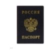 Обложка для паспорта ПВХ ДПС тиснение фольгой 2203.В-107 черная 2 Обложка для паспорта ПВХ ДПС тиснение фольгой 2203.В-107 черная