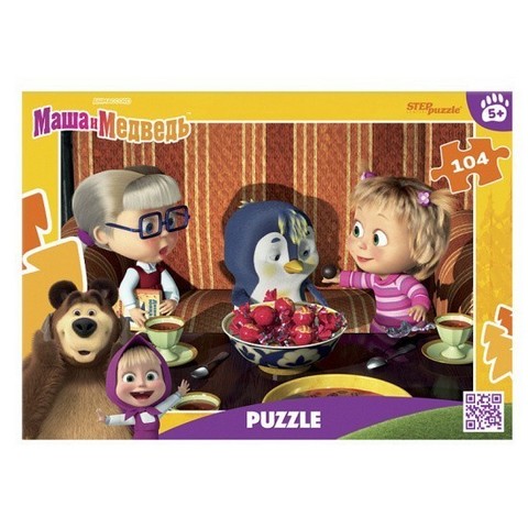 Пазлы 104 элемента 230*330 Step Puzzle Маша и Медведь 82246 1 Пазлы 104 элемента 230*330 Step Puzzle Маша и Медведь 82246