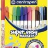 Фломастеры 12 ЦВЕТОВ CENTROPEN Super Easy , смываемые, вентилируемый колпачок, 2580/12KK, 7 2580 12 3 Фломастеры 12 ЦВЕТОВ CENTROPEN Super Easy , смываемые, вентилируемый колпачок, 2580/12KK, 7 2580 12