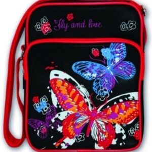 Сумка молодежная 21x27 x9 красивая бабочка 32742 феникс