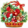 Украшение на скотче Новогодняя корзина 9200565 2 Украшение на скотче Новогодняя корзина 9200565