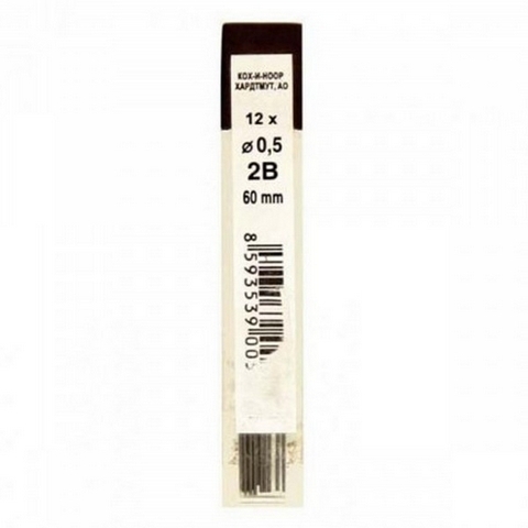 Грифель 0,5мм 2B 12шт Koh-i-noor Toison 4152/C00903 1 Грифель 0,5мм 2B 12шт Koh-i-noor Toison 4152/C00903