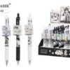 Ручка шариковая автоматическая Basir Анимэ синяя 0,5мм, цветной корпус ассорти, клип с прорезини 3 Ручка шариковая автоматическая Basir Анимэ синяя 0,5мм, цветной корпус ассорти, клип с прорезини
