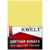 Бумага KWELT пастель А4 80г/м2 100л желтый 3 Бумага KWELT пастель А4 80г/м2 100л желтый