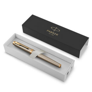 Ручка перьевая PARKER IM Brushed Metal GT корпус латунь 1931649