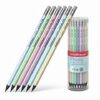 Карандаш НВ пластиковый круглый заточенный с ластиком черный Erich Krause Pastel 55272 ассорти 6 видов 2 Карандаш НВ пластиковый круглый заточенный с ластиком черный Erich Krause Pastel 55272 ассорти 6 видов