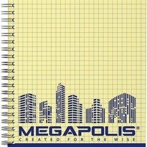 Тетрадь 80л клетка дв спир Erich Krause MEGAPOLIS® Yellow Concep тонир жест подлож 49803