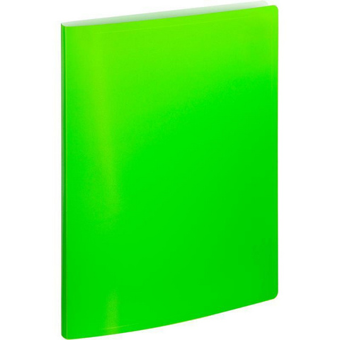 Папка-скоросшиватель KWELT А4 Neon, салатовая, пластик 0,5мм 1 Папка-скоросшиватель KWELT А4 Neon, салатовая, пластик 0,5мм