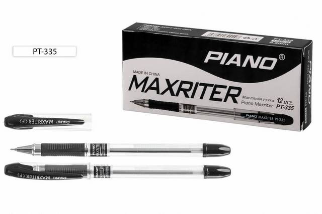 Ручка шариковая Piano Maxriter черная 0,5мм 1 Ручка шариковая Piano Maxriter черная 0,5мм