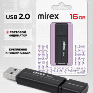 Флеш-диск Mirex 16GB Spacer черный USB 2.0