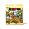 Карандаши цветные Yalong деревян. ZOO-6 18цв., шестигранные, заточенные, картон. упак., европод. 3 Карандаши цветные Yalong деревян. ZOO-6 18цв., шестигранные, заточенные, картон. упак., европод.
