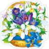Украшение на скотче Мир поздравлений 190 Весенняя корзина, 194*194мм 3 Украшение на скотче Мир поздравлений 190 Весенняя корзина, 194*194мм