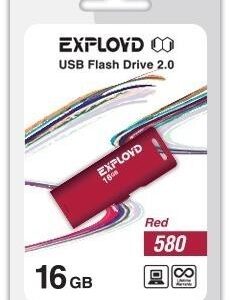 Флеш-диск Exployd 16GB 580 красный USB 2.0